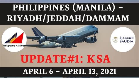 Manila, Philippines to Riyadh, Saudi Arabia .